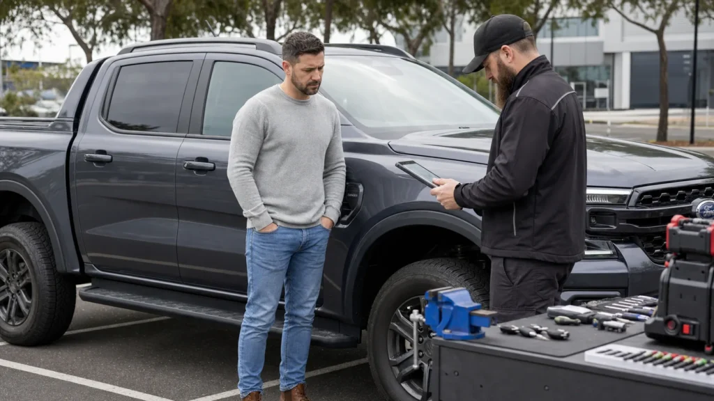 Lost car key replacement in Melbourne for a Ford Ranger owner